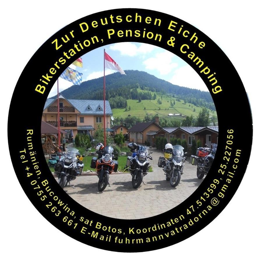 Pension, Camping & Biker Station Zur Deutschen Eiche Ciocanesti Bagian luar foto